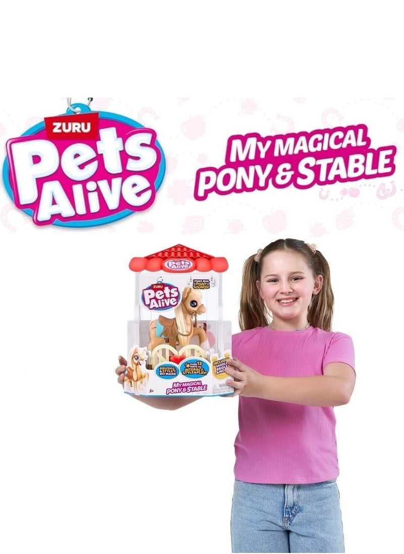 ZURU PETS ALIVE "Magical Pony & Stable" Interactive Robotic PONY Toy for Ages 3+ - pzsku/ZCB86110F7B92259D869FZ/45/_/1714379317/a1efc995-8451-4b80-8359-9243ee8e6014