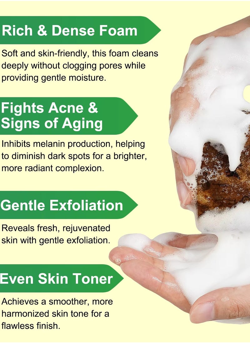 IKZEE 100g African Black Soap for Face and Body Wash with Shea Butter Fade Dark Spots and Acne Spots Anti Aging Hydrates Balance Oily Skin Organic Unrefined and Handmade African Black Soap  - Image 4