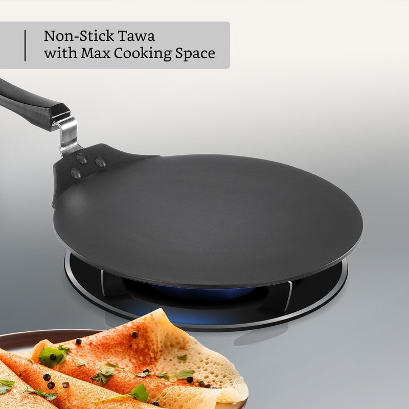 Brand - Solimo Solimo Dosa Tawa NonStick DishwasherSafe Aluminium 488 mm Thickness 30 cm - Image 5
