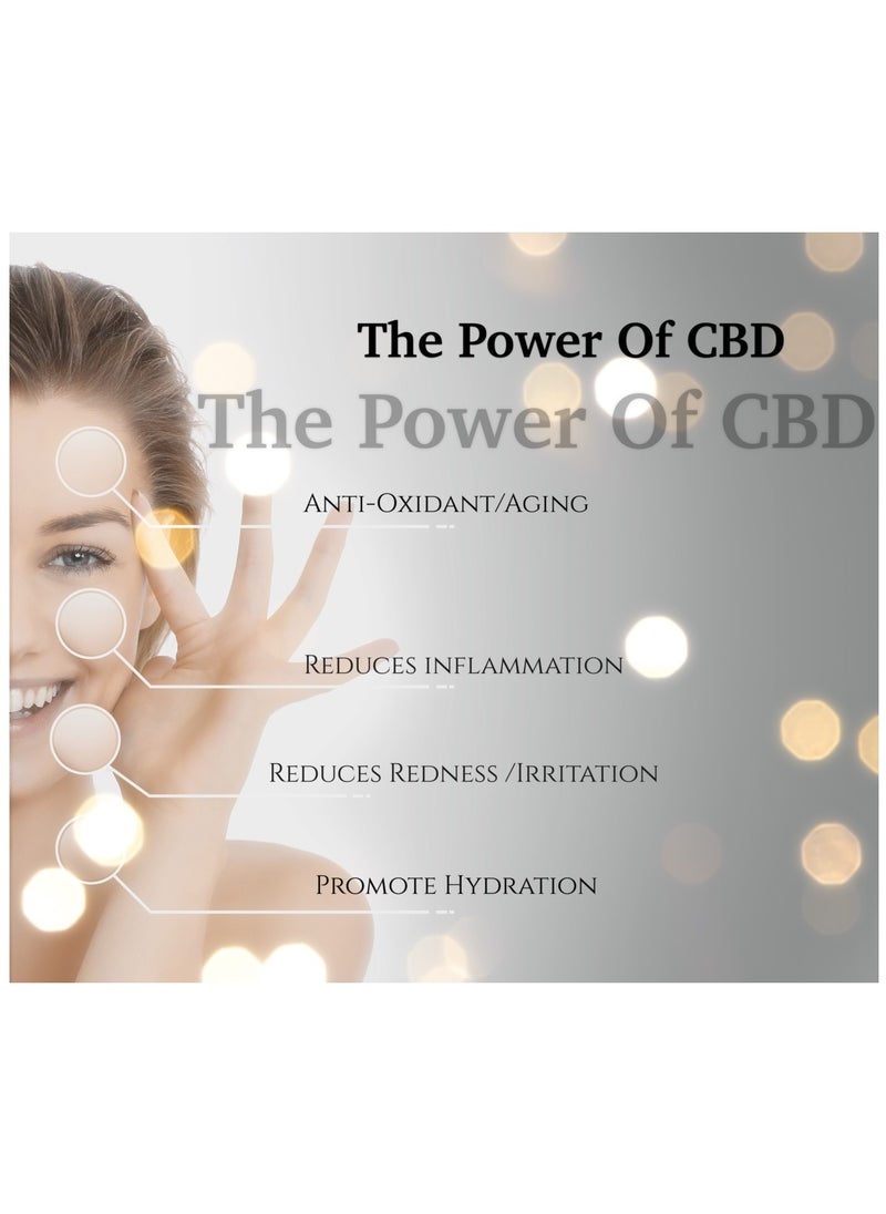 SOLALUSSO - 2 in 1 Luxury High Concentration Cannabidiol (CBD) Face Serum 1000mg with Vitamin C, E, Hyaluronic Acid, and Niacinamide For Moisturizing, Soothing, and Minimizing Fine Lines and Wrinkles - Image 1