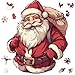 Qiuenisray 300 Pieces Wooden Puzzles for Adults Santa Claus Jigsaw Puzzles for Kid Grandkid Christmas Unique Shape Adult Puzzles Wood Puzzles Creative Gift for Teengers 112x14 in - Image 2
