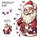 Qiuenisray 300 Pieces Wooden Puzzles for Adults Santa Claus Jigsaw Puzzles for Kid Grandkid Christmas Unique Shape Adult Puzzles Wood Puzzles Creative Gift for Teengers 112x14 in - Image 4