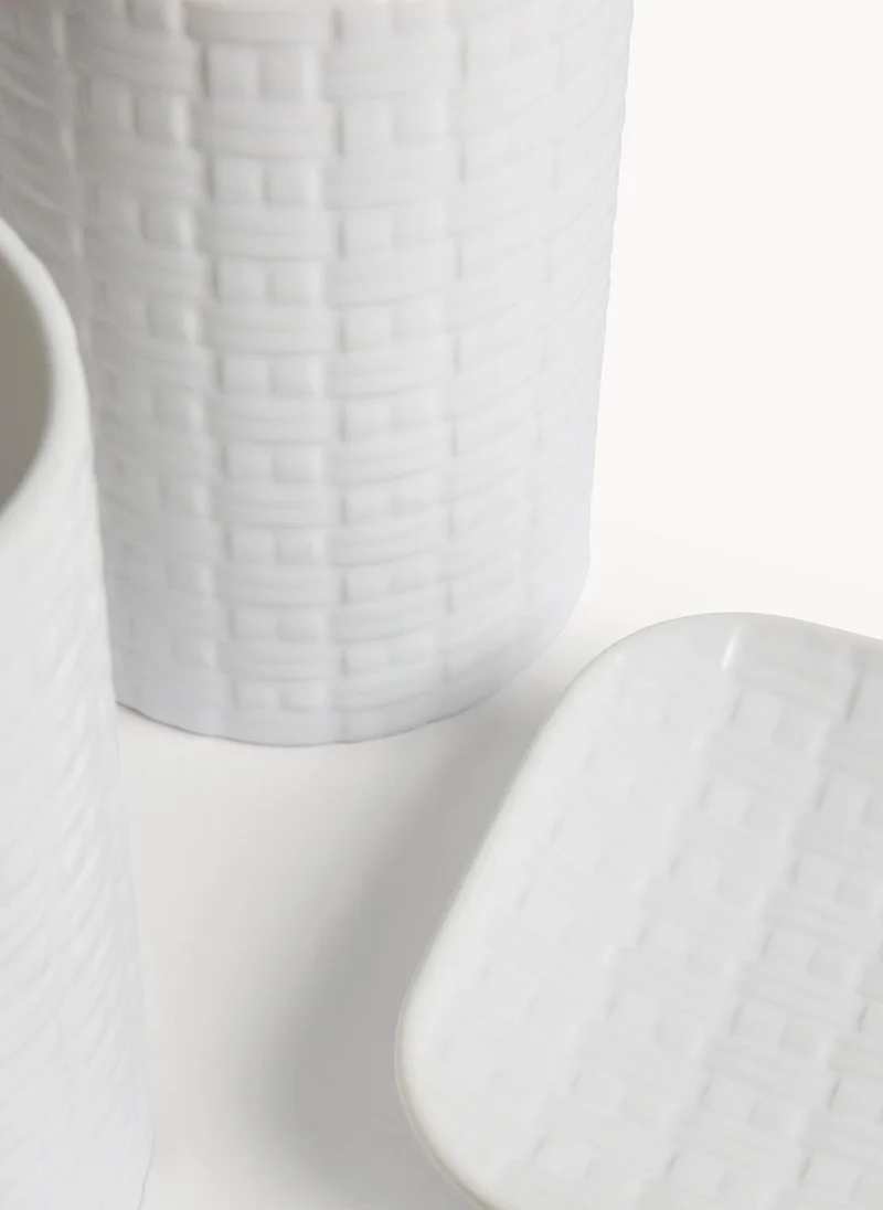 كوينكاسا Minimal Ceramic Bathroom Accessories Set 3 Piece