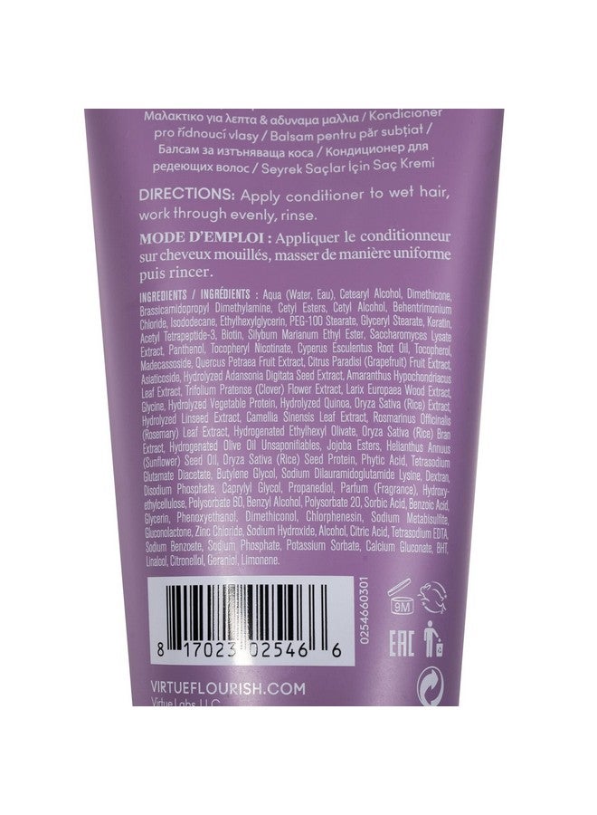 VIRTUE Flourish Conditioner For Thinning Hair ; Nourishes Thickens Detangles Thinning Hair - Image 5
