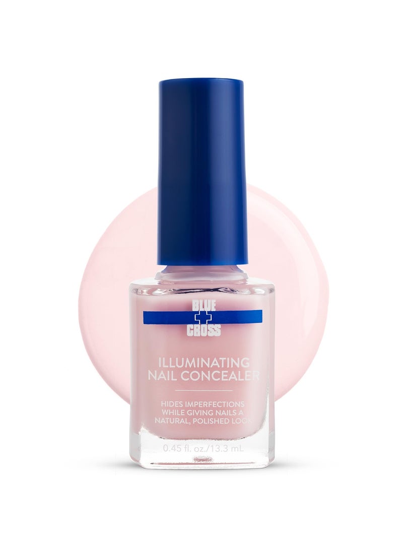 Blue Cross - Blue Cross Illuminating Nail Concealer Polish, 5 Minute Manicure, Topcoat & Basecoat Nail Lacquer, Made in USA for Natural Shine, 0.45oz - Image 1