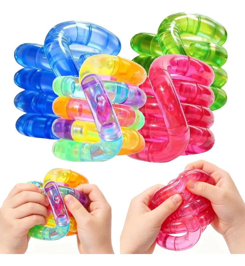 4 Pack Twister Fidget Spinner Anti-Stress Toy for Kids - Image 1