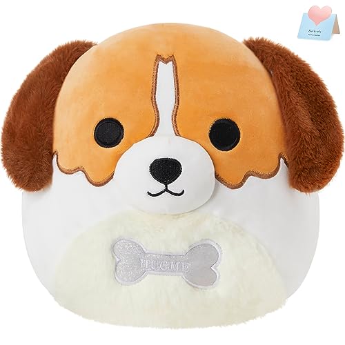 CozyWorld 10 Beagle Dog Plush Stuffed Animals Plushie Original Cute Soft Squishy Puppy Pillow Holiday Birthday Gift for Boys Girls Kids - Image 1