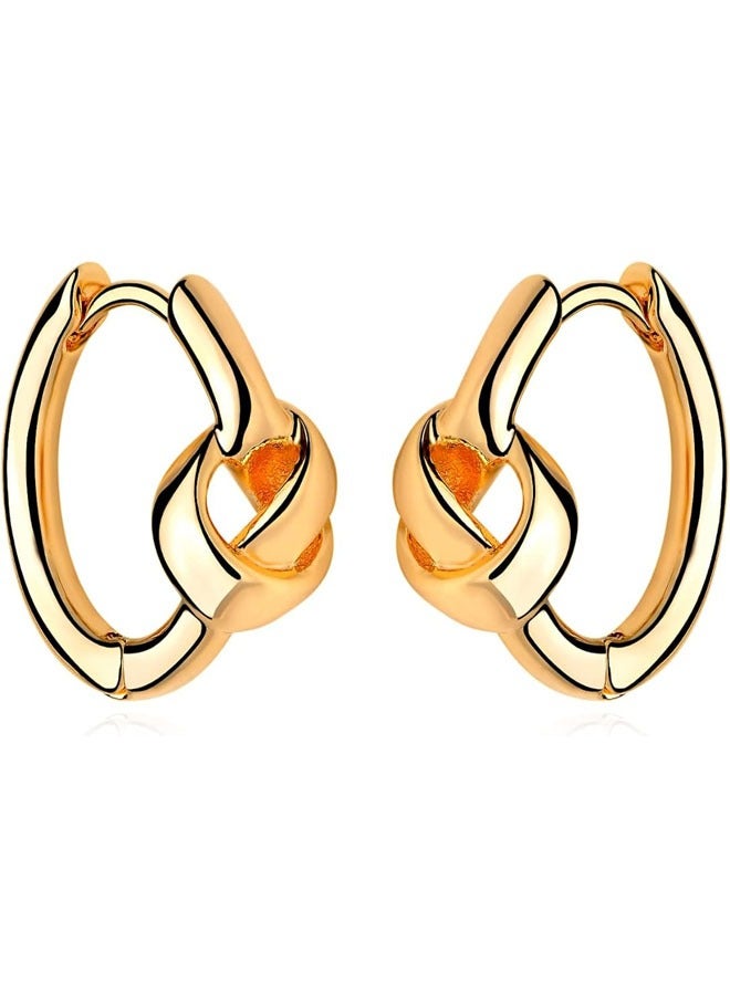 Mevecco Women Huggie Earrings Gold Hoop Sleeper 14K Gold Filled Small Simple Handmade Hypoallergenic Everyday Jewelry - Image 1