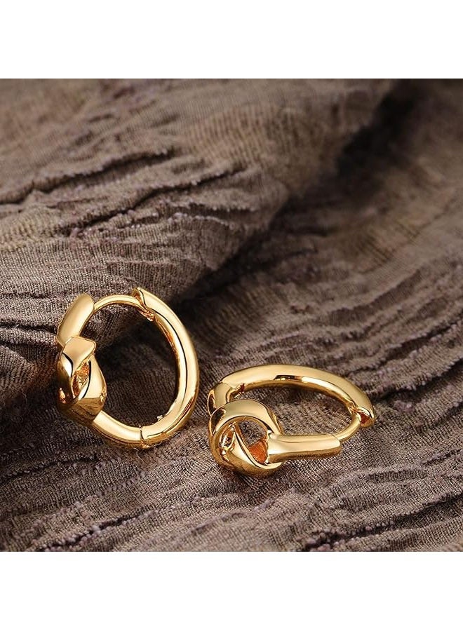 Mevecco Women Huggie Earrings Gold Hoop Sleeper 14K Gold Filled Small Simple Handmade Hypoallergenic Everyday Jewelry - Image 5