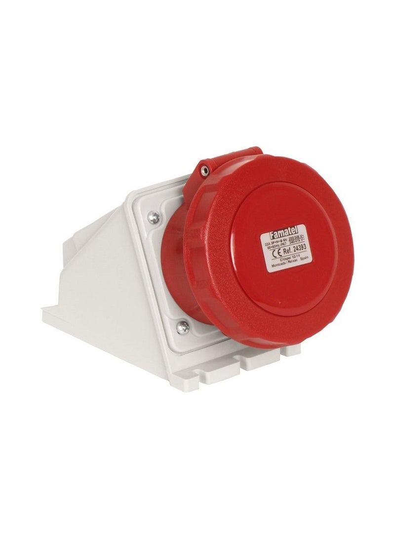 Famatel Wall Socket 400V 3P+E+N IP67 Allen Terminals (Amp - 16A / 32A / 63A / 125A)