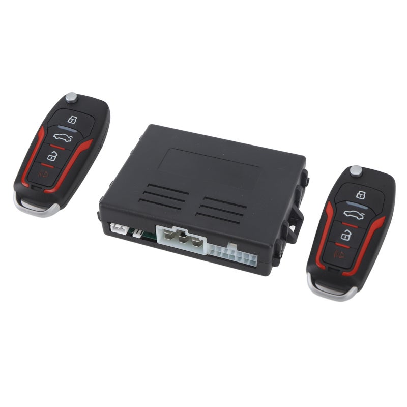 Car Security Alarm System Keyless Entry System Kit Convenient One Button Start - Multi Functional Remote Central Locking Kit with Anti Theft Immobiliser for Vehicles - Image 3