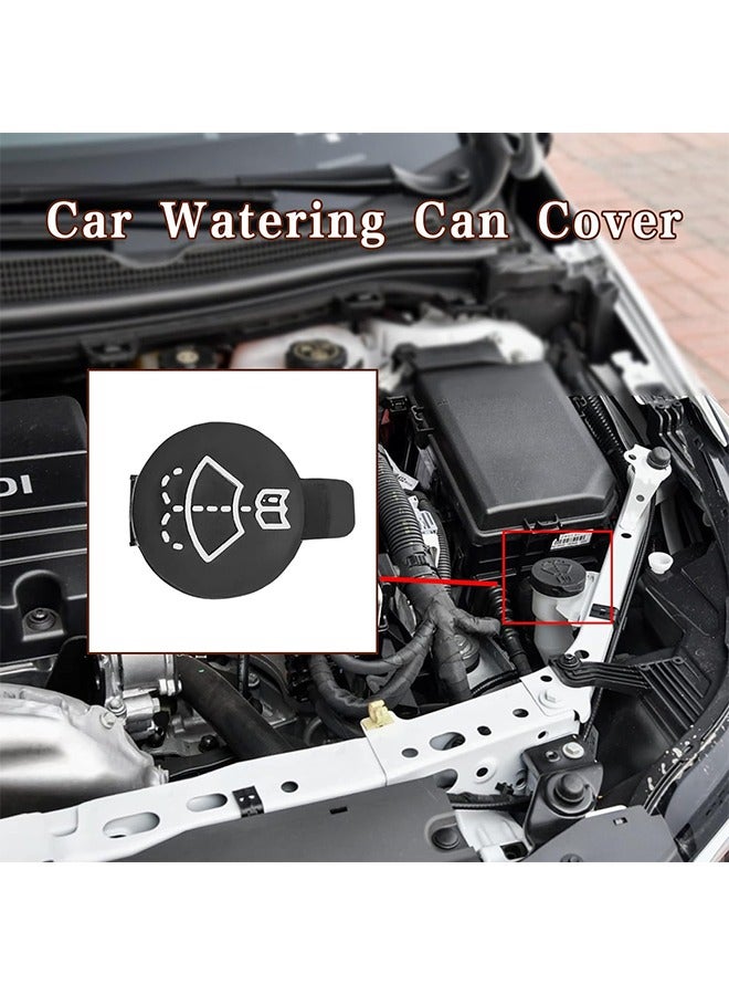 Car Wiper Bottle Cover, Windshield Wiper Washer Fluid Reservoir Tank Bottle Cap, Car Wiper Bottle Cover Replacement Cap Compatible with GMC Chevrolet Buick Cadillac, Pack of 2 Black (Exact Fit) - Image 4