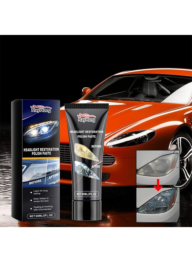 رايهونغ معجون تلميع استعادة المصباح الأمامي - عامل تلميع المصباح الأمامي للسيارة معجون مزيل الخدش وترميم المصباح الأمامي - Image 2