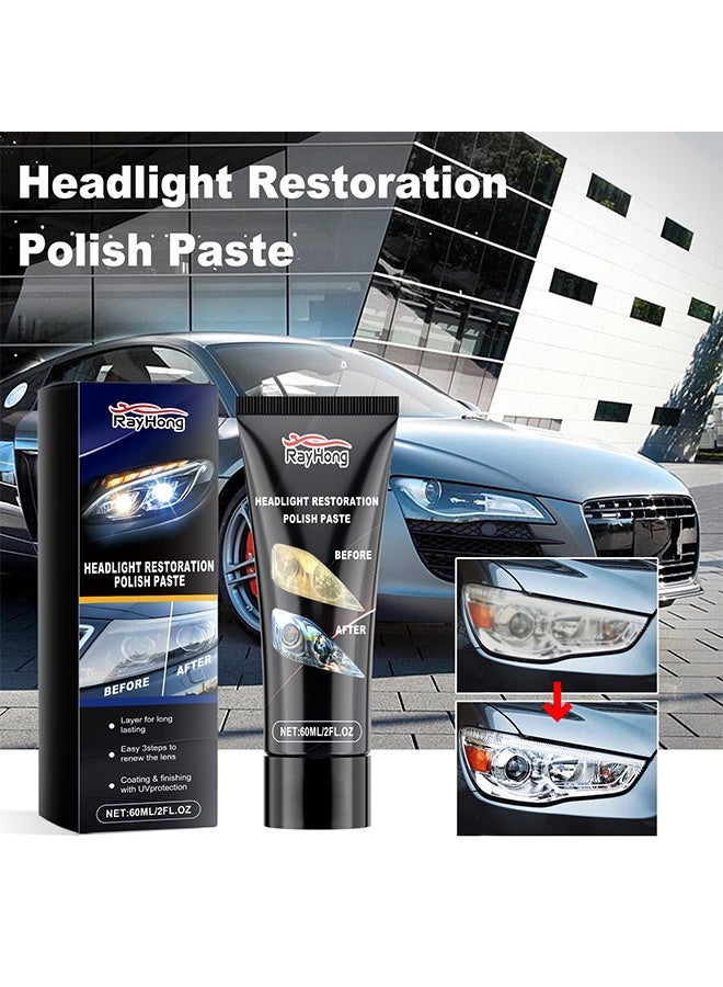 رايهونغ معجون تلميع استعادة المصباح الأمامي - عامل تلميع المصباح الأمامي للسيارة معجون مزيل الخدش وترميم المصباح الأمامي - Image 5
