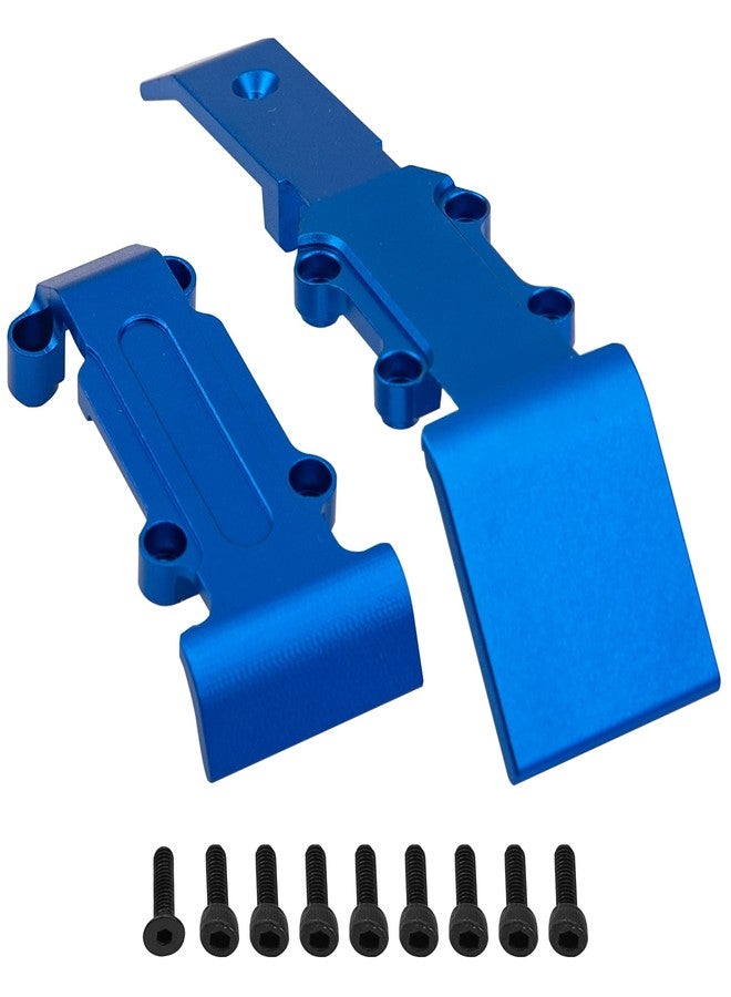 في جو هوبي مجموعة ألواح انزلاق أمامية وخلفية من سبائك الألومنيوم من Vgoohobby رقم 7037 متوافقة مع سيارة Traxxas E-Revo 71054 VXL Slash 4WD 70054 Summit 72054 RC بمقياس 1/16 - Image 1