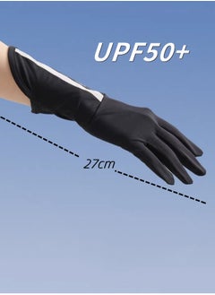 Generic Women's Sun Protective Gloves- UPF 50+ UV Sun Protection,Women's Gloves Quick Dry Anti Slip Driving Gloves,Touch Screen Gloves for Cycling Riding Outdoor Sports,Black  - Image 5
