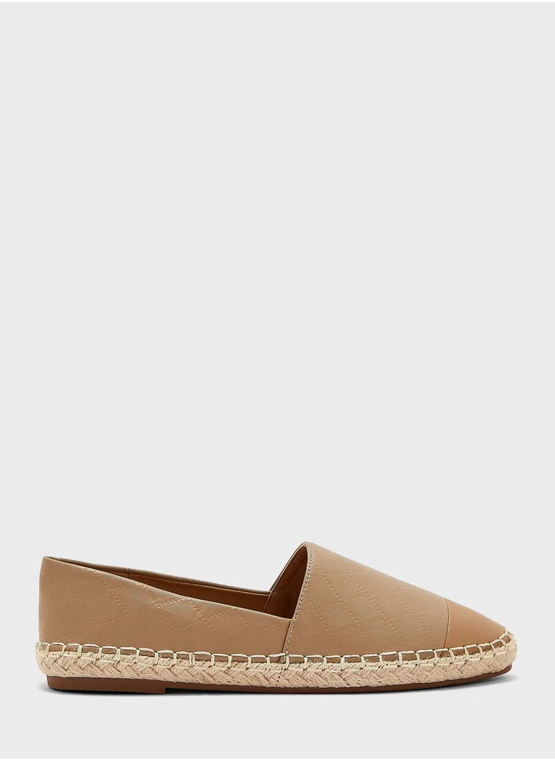 Ginger Tonal Weaved Toecap Espadrille