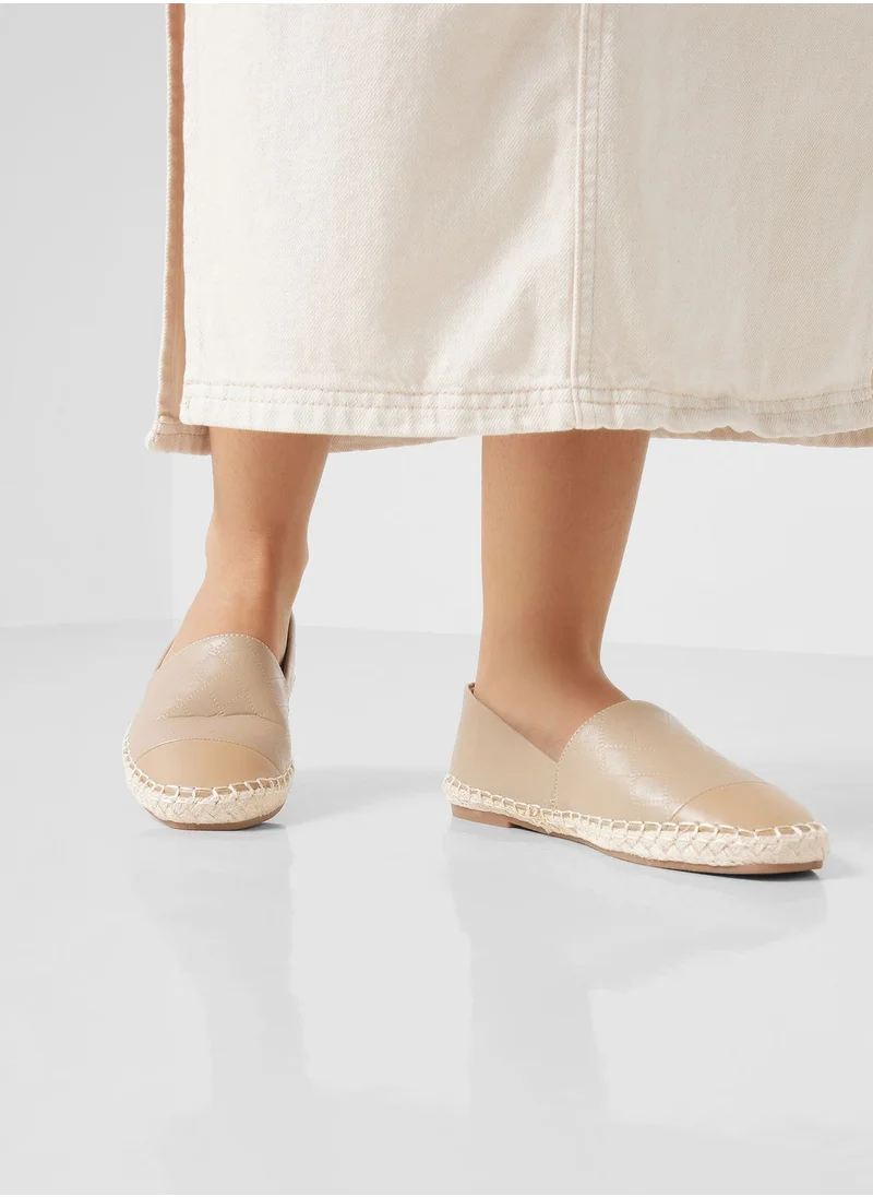 Ginger Tonal Weaved Toecap Espadrille