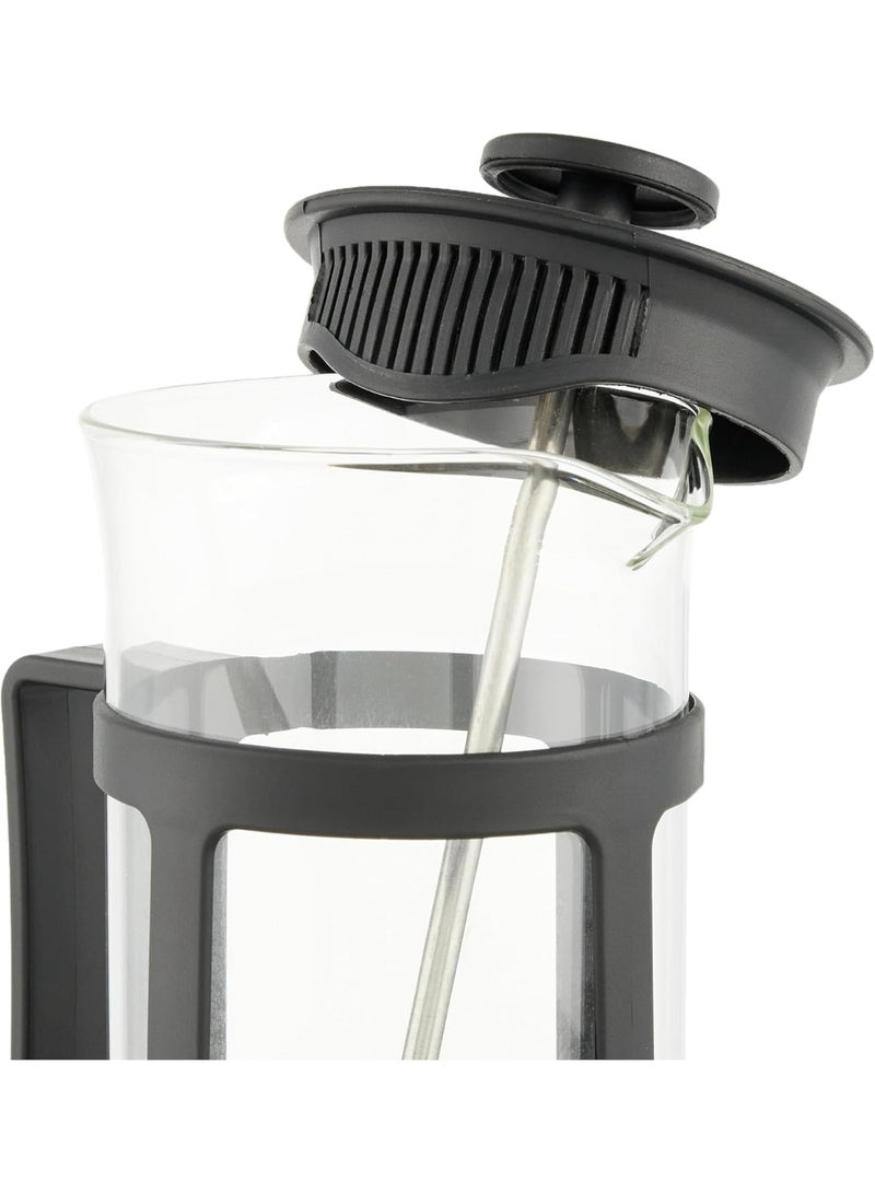 French press coffee maker - 350ml, stainless steel plastic, black - Image 3
