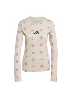 Adidas Adidas W Ksa Tee Beige Training T-Shirts For Women Xs  - Image 1