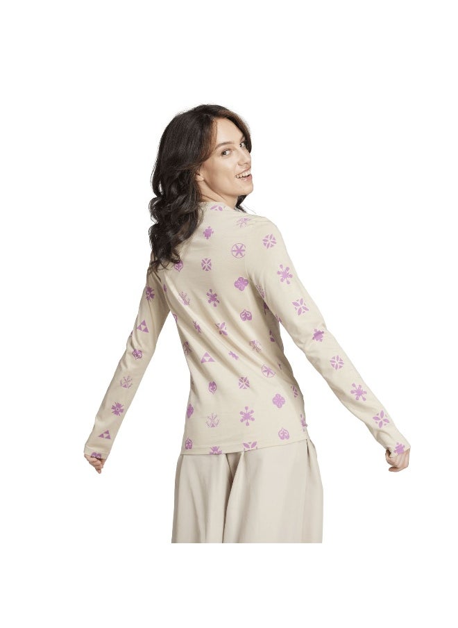Adidas Adidas W Ksa Tee Beige Training T-Shirts For Women Xs  - Image 5