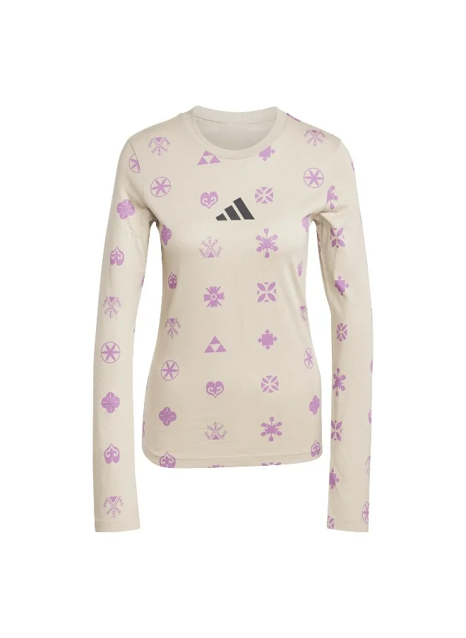 Adidas Adidas W Ksa Tee Beige Training T-Shirts For Women Xs