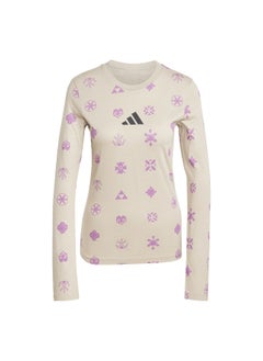Adidas Adidas W Ksa Tee Beige Training T-Shirts For Women Xs  - Image 2