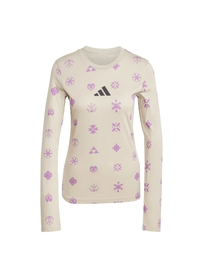 اديداس Adidas W Ksa Tee Beige Training T-Shirts For Women Xs