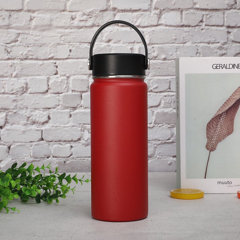 18Oz Stainless Steel Space Kettle With Handle Lid Insulated Water Bottle Outdoor Sports Water Kettle Double-Layer Vacuum Bottle Insulated Cup - Image 3