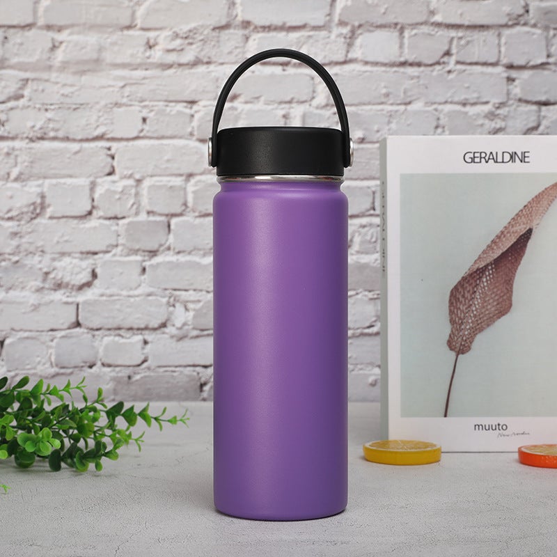 18Oz Stainless Steel Space Kettle With Handle Lid Insulated Water Bottle Outdoor Sports Water Kettle Double-Layer Vacuum Bottle Insulated Cup - Image 4