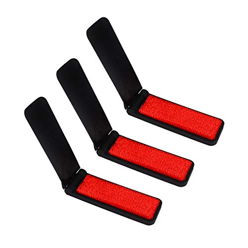 Baitaihem 6 Pack Mini Fold Up Lint Brushes for Travel Compact Purse Pocket（Black） - Image 2