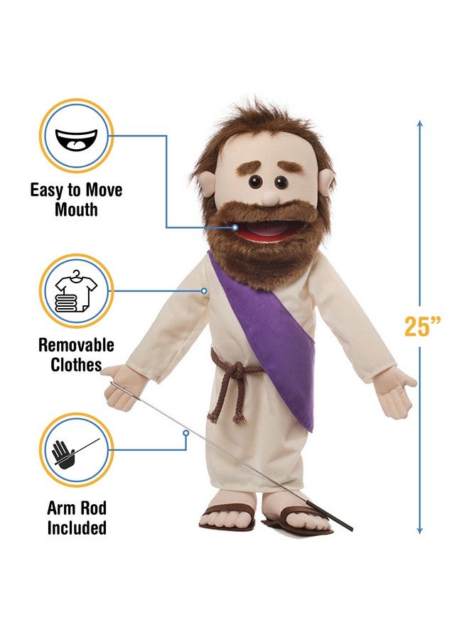 Silly Puppets 25" Jesus w/Rope Belt, Full Body Bible Character, Christian Ministry Puppet  - Image 3