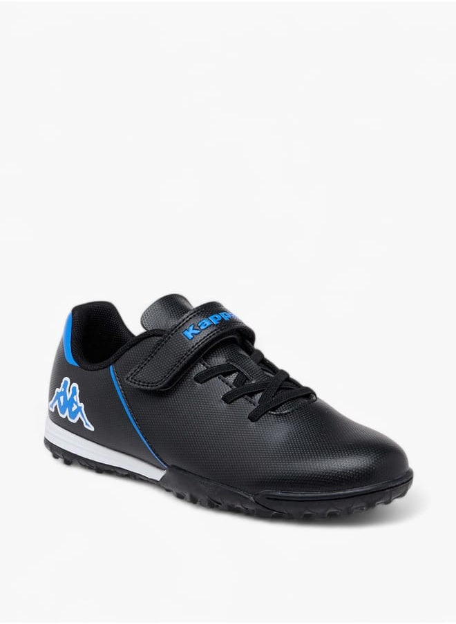 Kappa Boys' Logo Print Sports Shoes with Hook and Loop Closure  - Image 2