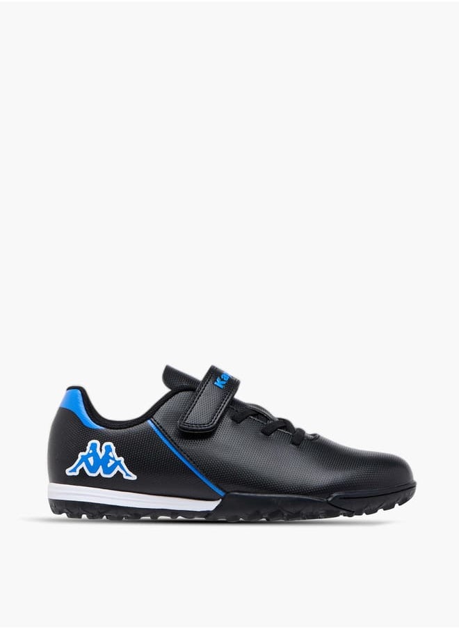 Kappa Boys' Logo Print Sports Shoes with Hook and Loop Closure  - Image 3