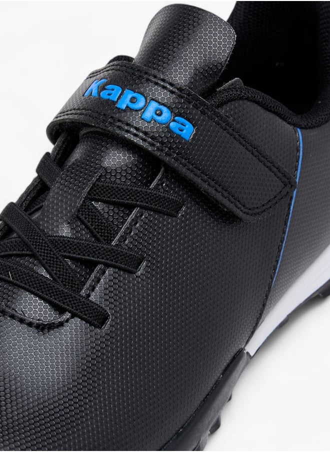 Kappa Boys' Logo Print Sports Shoes with Hook and Loop Closure  - Image 4