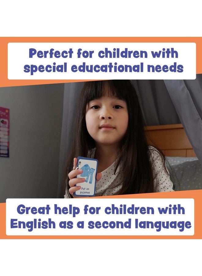 Amonev My Bedtime Routine Cards 12 Flash Cards For Visual Aid Special Ed, Speech Delay Non Verbal Children And Adults With Autism Or Special Needs  - Image 5