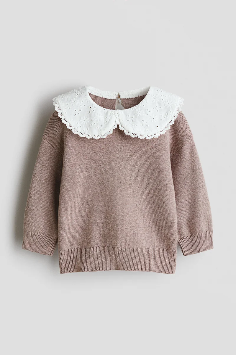H&M Peter Pan-collared jumper