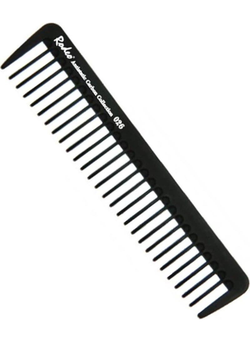 RODEO Antistatic Carbon Comb 026 