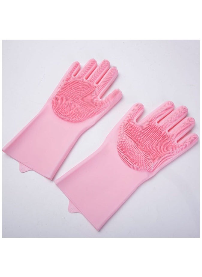Generic Magic Silicone Gloves Reusable Cleaning Gloves  - Image 4