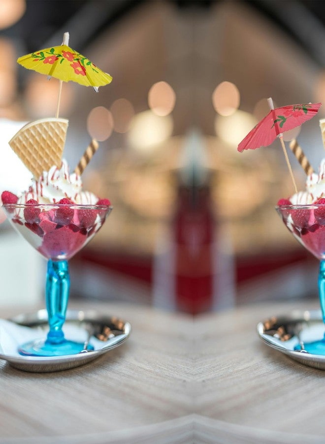CYRYLC 50 Pcs Cocktail Umbrellas - Paper Mini Umbrella,Colorful Cocktail Umbrella Picks for Drinks Hawaiian Cupcake Toppers Cocktail Garnishes Colorful Paper Toothpicks for Party Decorations - Image 4