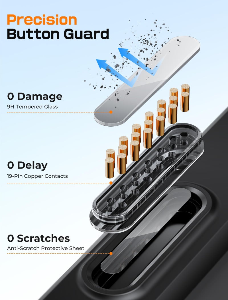 SUPCASE for iPhone 16 Pro Max Case with Camera Control Capture Button (Unicorn Beetle Mag), [Compatible with MagSafe] [Military-Grade Protection] Slim Clear Magnetic Phone Case (Black) - Image 3