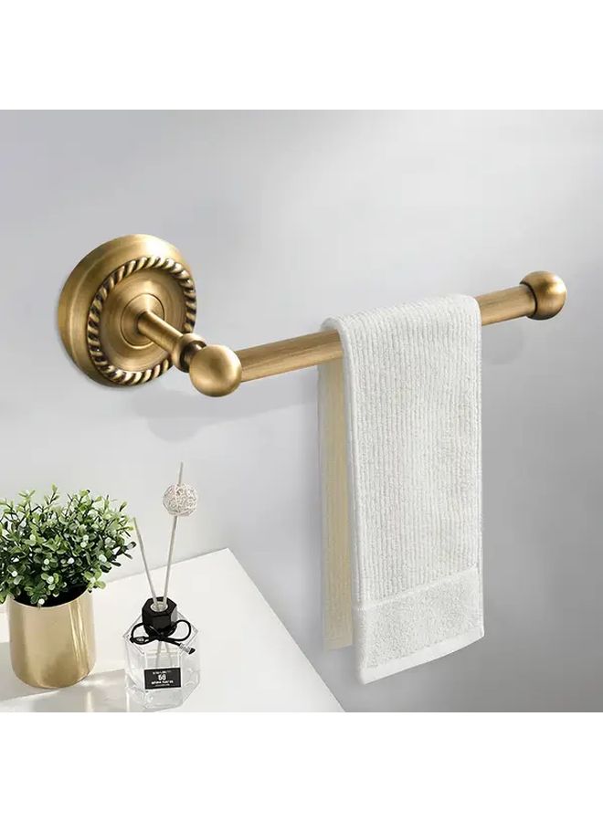 Vintage Copper Wall Mounted Towel Rack With Tissue Holder Elegant Antique Finish No Drill Installation Bathroom Decor White And Antique Copper Bathroom Organizers Storage Retro Paper Towel Bar - Image 1
