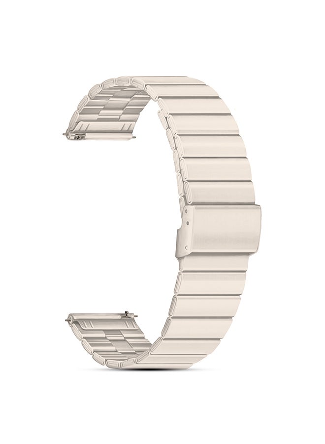 O Ozone Metal Band for Samsung Galaxy Watch Ultra LTE 47mm / Galaxy Watch 3 45mm 22mm Stainless Steel wristband for Huawei Watch GT/GT 2 46mm - Starlight - Image 1