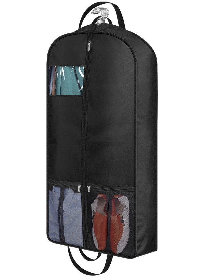 MISSLO MISSLO 43" Heavy Duty Garment Bags for Travel 6" Gusseted Suit Bags for Closet Storage 4 Handles Hanging Clothes Bag with Pocket Mens Suit Cover for Shirts, Coats, Dresses  - Image 1