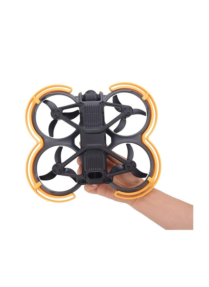 SYOSI - حماية المروحة حامي لجهاز DJI Avata 2، وزن خفيف للغاية ومضاد للاصطدام، حلقة واقية مضادة للاصطدام لحماية المروحة أثناء الإقلاع والهبوط (أصفر) - Image 1