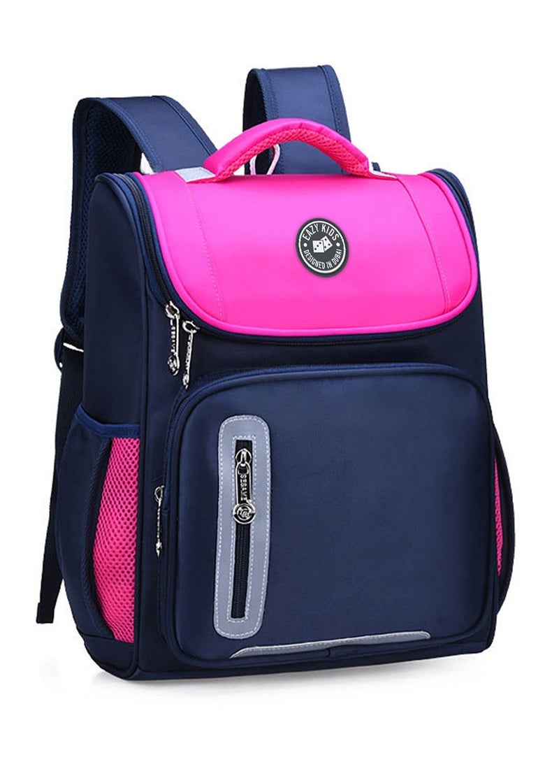 Eazy Kids Ergonomic Kids School Bag-Pink - Image 2