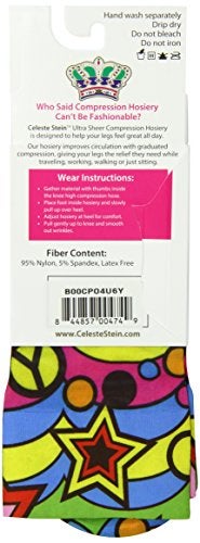 Celeste Stein Therapeutic Compression Socks Rainbow 60s 815 mmhg 6 Ounce - Image 5