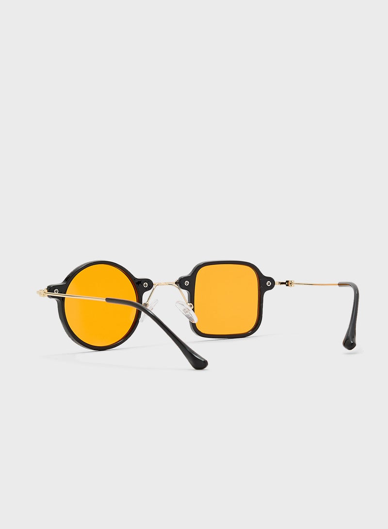 Asymmetric Square Round Casual Sunglasses