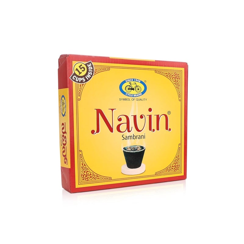 Cycle Pure Navin Sambrani Dhoop Cups for Pooja 45 pcs Havan Cups for Pooja Home Festivals Natural GuggalLoban Dhoop Original Dhoop Cones Pack of 3 15 CupsPack 1 Burner PlatePack - Image 5