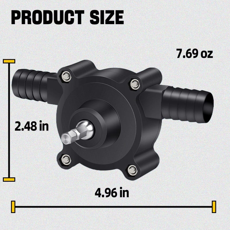 SUPAOSPG Hand Pump Water Drill Water Pump - Electric Drill Pump for Water Gasoline Oil Diesels Fluid Water Transfer Pump Mini Hand electric drill pump Pumping drill pump oil drill pump for water - Image 5